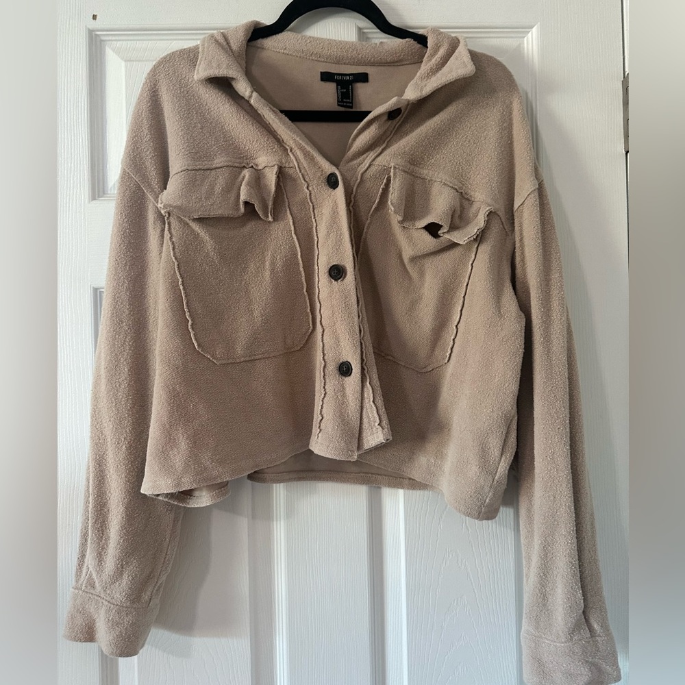 Forever 21 Cropped Shacket-Small